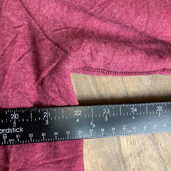 Eddie Bauer Womens Sweatshirt Maroon Crew Neck Fleece Pullover Long Sleeve XL - Picture 8 of 12